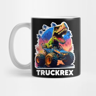 T-Rex Truck, Monster Truck - 4 Mug